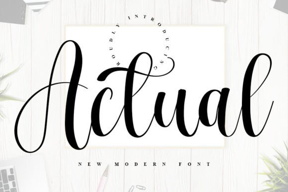 Actual: Elevating Web Design with Elegant Script Typography