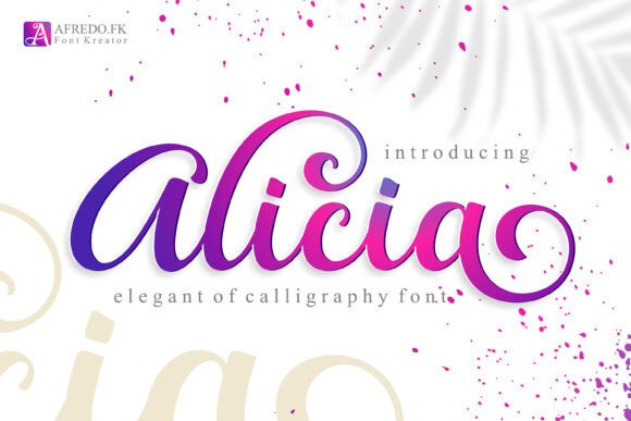 Alicia: A Modern Script Typeface for Editorial Design