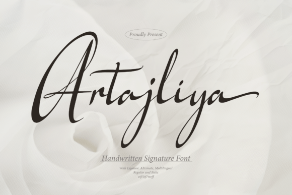 Artajliya: A Handwritten Typeface for Editorial Elegance