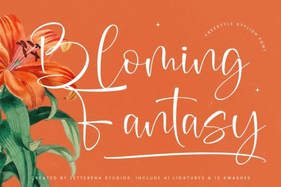 Bloming Fantasy: A Handwritten Font for Elegant Brand Identity
