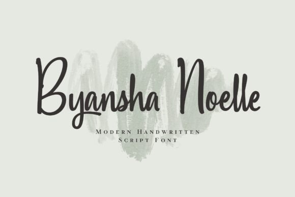 Byansha Noelle: A Modern Handwritten Script for Authentic Branding