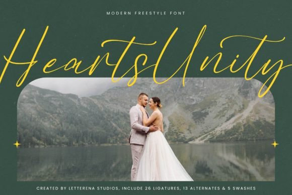 Hearts Unity Typeface: A Luxury Script for Modern Brands