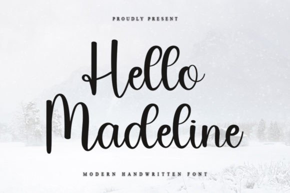 Hello Madeline: A Handwritten Typeface for Editorial Elegance