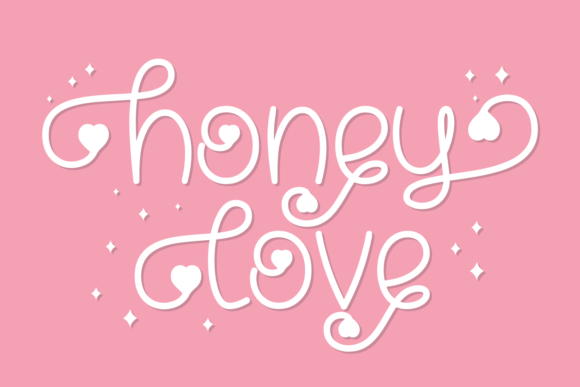 Honey Love Typeface: A Handwritten Script for Warm Brand Identity