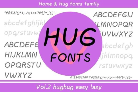 Hughug Easy Lazy Font: A Creative Typeface for Branding