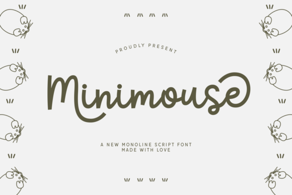 Minimouse: A Playful Script Font for Modern Editorial Design