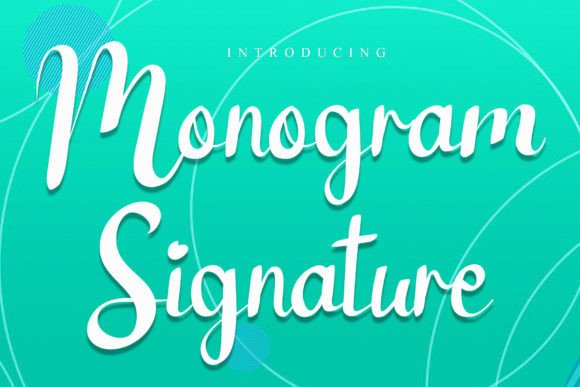 Monogram Signature: Elevate Your Brand Identity with Elegant Script Typography