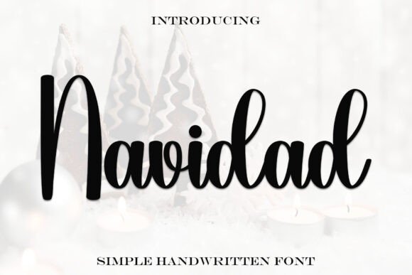 Navidad: A Handwritten Typeface for Editorial Elegance