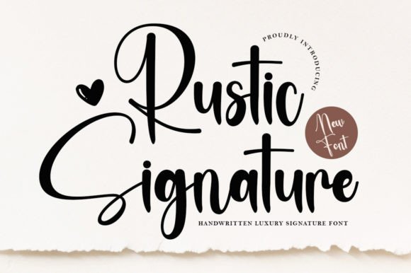 Rustic Signature: A Handwritten Typeface for Authentic Digital Branding
