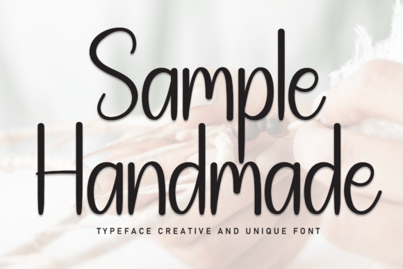 Sample Handmade: Elevate Your Brand Identity With This Trendy Script Typeface
