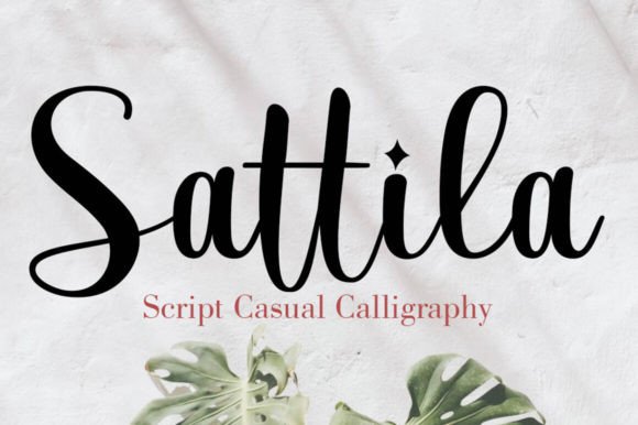 Sattila: A Modern Script Typeface for Editorial Design