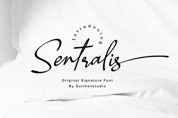 Sentralis Font Review: A Handwritten Script for Elegant Branding
