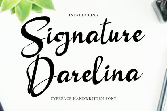 Signature Darelina: A Handwritten Typeface Review for Modern Branding