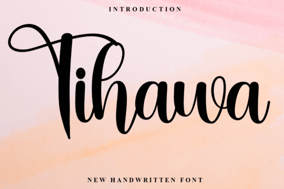 Tihawa: A Delicate Script Font for Handmade Branding