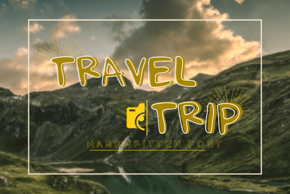 Travel Trip Typeface: Elevating Handmade Labels and Cards