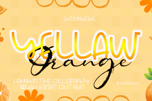 Yellaw Orange Typeface Review: A Handcrafted Duo for Bold Branding